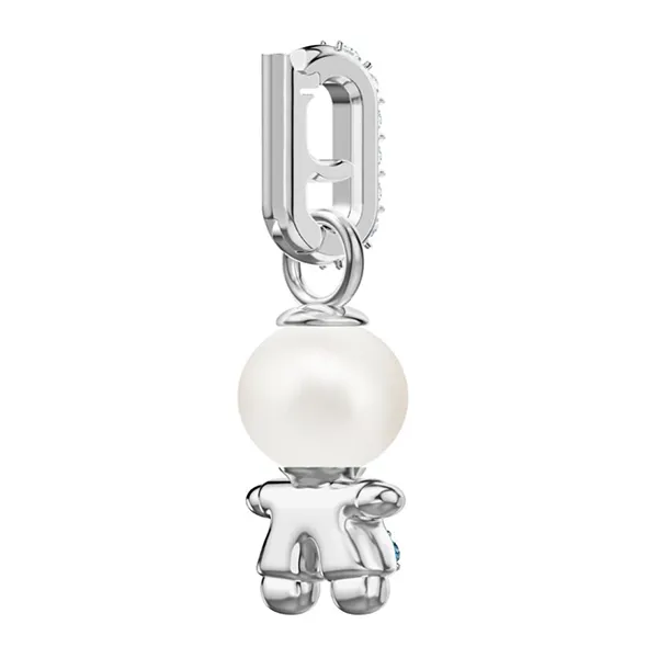 Hạt Vòng Charm Swarovski Remix Collection Boy Charm 5468566 Aqua Màu Bạc Phối Xanh - Trang sức - Vua Hàng Hiệu