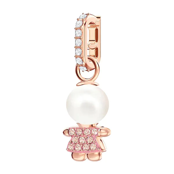 Hạt Vòng Charm Swarovski Remix Collection Girl Charm 5468570 Pink Màu Vàng Hồng