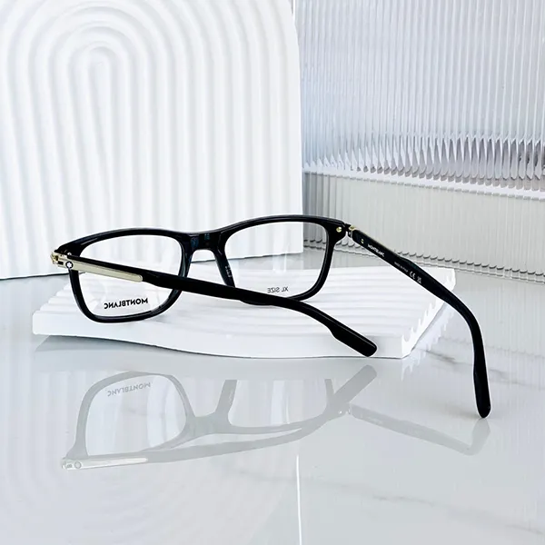 Kính Mắt Cận Montblanc Eyeglasses Black/Gold Full Rim MB0277O 005 Màu Đen