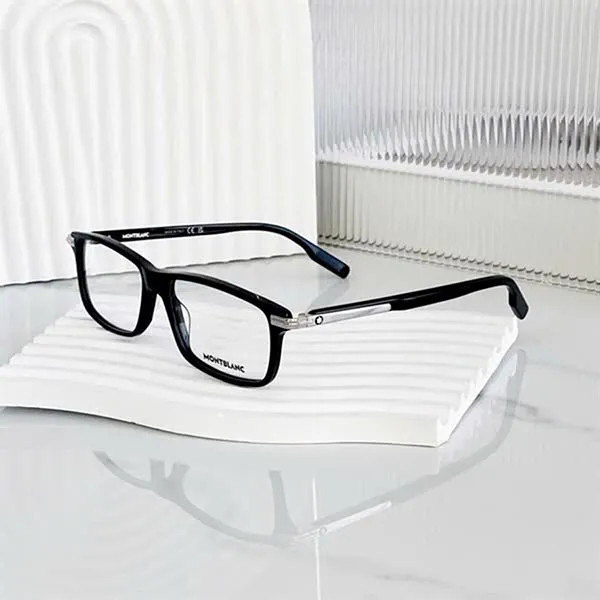 Kính Mắt Cận Nam MontBlanc MB0217O 001 Eyeglasses Màu Đen