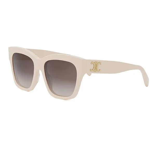 Kính Mát Celine Triomphe 09 Sunglasses CL40253I5525F Màu Be - Kính mắt - Vua Hàng Hiệu
