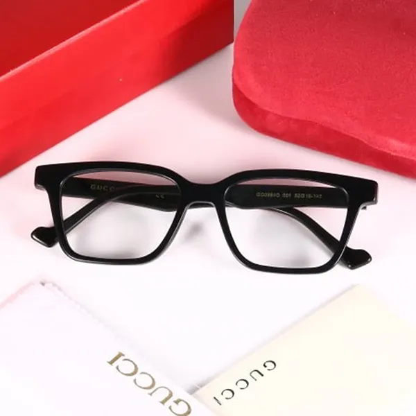 Kính Mắt Cận Gucci Stripe Logo Black GG09640 Màu Đen Size 52