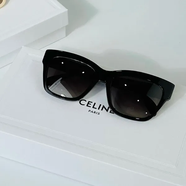 Kính Mát Nữ Celine In Black Sunglasses CL40253I5501F Màu Đen - Kính mắt - Vua Hàng Hiệu