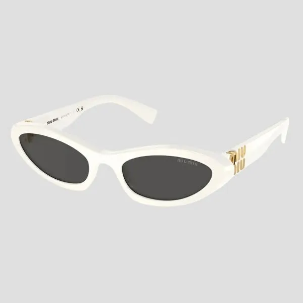 Kính Mát Nữ Miu Miu Eyewear In White Sunglasses 0MU09YS 1425S0 Màu Trắng