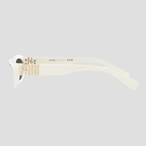Kính Mát Nữ Miu Miu Eyewear In White Sunglasses 0MU09YS 1425S0 Màu Trắng