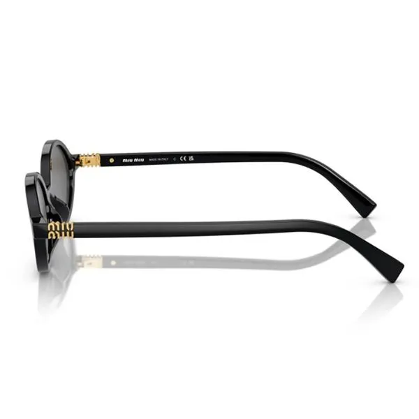 Kính Mát Nữ Miu Miu Eyewear Oval Frame Sunglasses 0MU04ZS 1AB5S0 Màu Đen