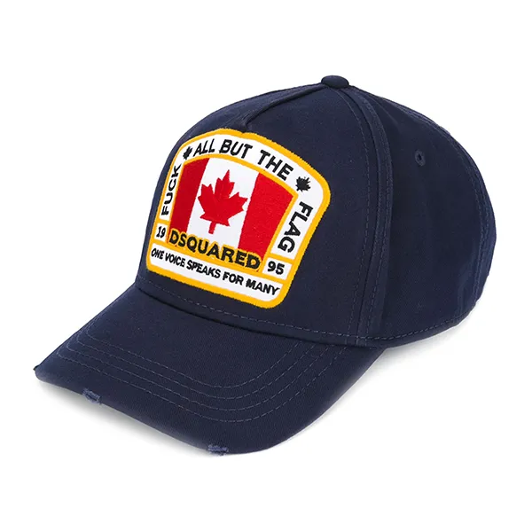 Mũ Dsquared2 D2 Patch Baseball Cap BCM401105C000013073 Màu Xanh Navy