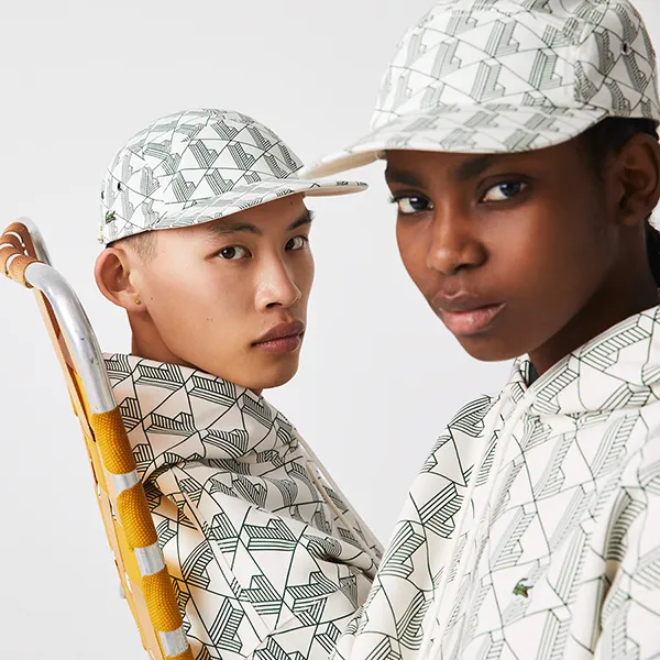 Mũ Lacoste Girolle L!VE Monogram Cotton Cap RK3221 Màu Trắng - Mũ nón - Vua Hàng Hiệu