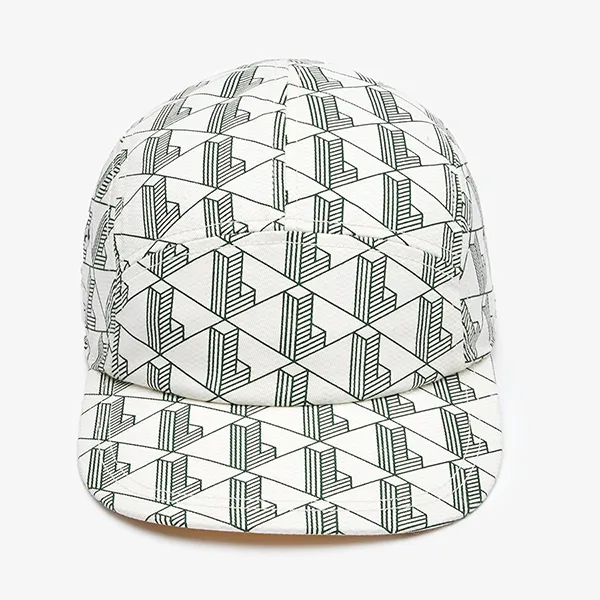 Mũ Lacoste Girolle L!VE Monogram Cotton Cap RK3221 Màu Trắng - Mũ nón - Vua Hàng Hiệu