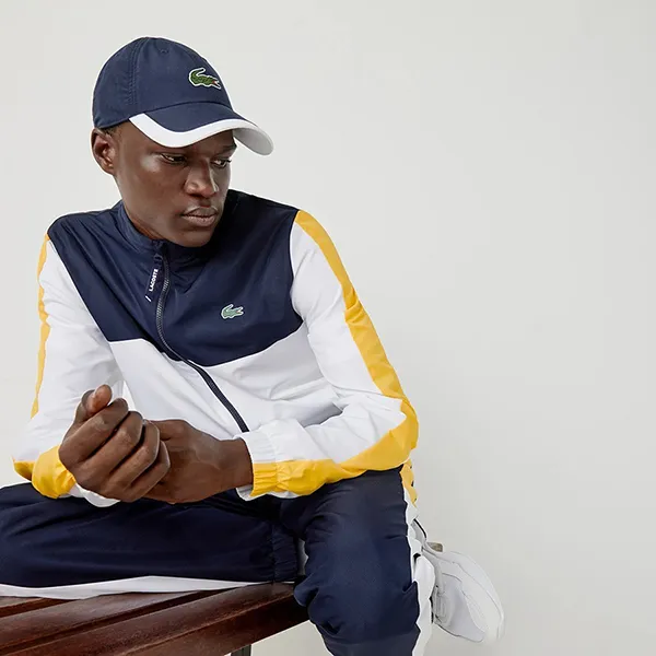Mũ Lacoste Sport Light Logo Cap Combination RK5398 525 Màu Xanh Navy