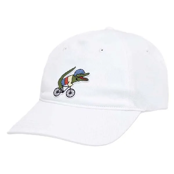 Mũ Lacoste x Netflix Crocodile Cap RK7743 VIQ Màu Trắng