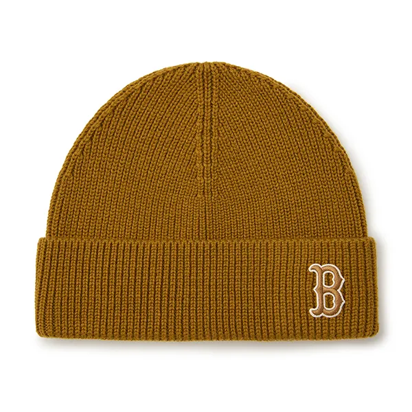 Mũ Len MLB Jelly Mead Beanie Boston Red Sox 3ABNBM146-43CAS Màu Camel - Mũ nón - Vua Hàng Hiệu