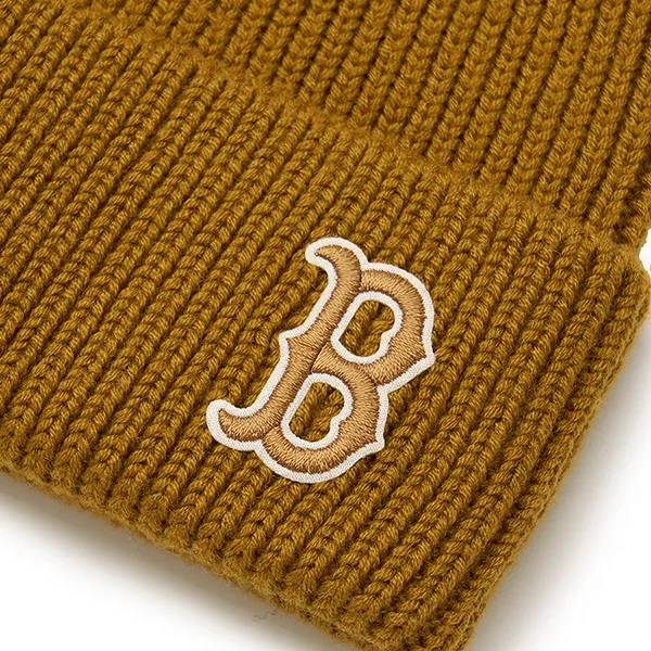 Mũ Len MLB Jelly Mead Beanie Boston Red Sox 3ABNBM146-43CAS Màu Camel - Mũ nón - Vua Hàng Hiệu