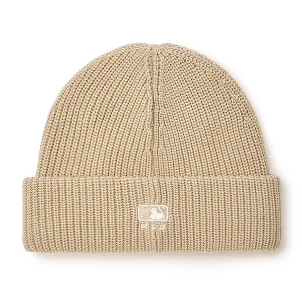 Mũ Len MLB Jelly Mead Beanie New York Yankees 3ABNBM246-50SAS Màu Vàng Cát - Mũ nón - Vua Hàng Hiệu