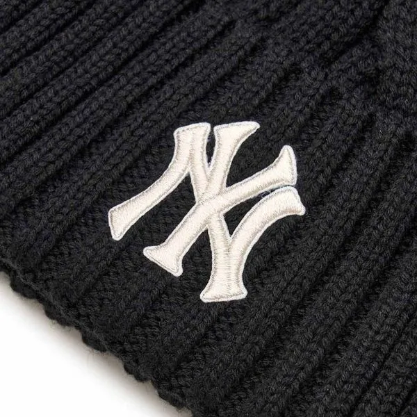 Mũ MLB Knitted Beanie Varsity Series New York Yankees 3ABNVM346-50BKS Màu Đen
