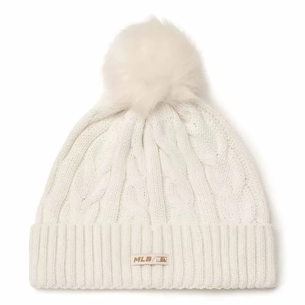 Mũ MLB Knitted Beanie Varsity Series New York Yankees 3ABNVM346-50CRS Màu Kem - Mũ nón - Vua Hàng Hiệu