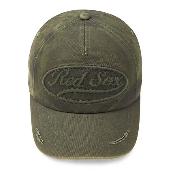 Mũ MLB Tonton Culsive Unstructured Ball Cap Boston Red Sox 3ACPV135N-43KAD Màu Xanh Khaki - Mũ nón - Vua Hàng Hiệu