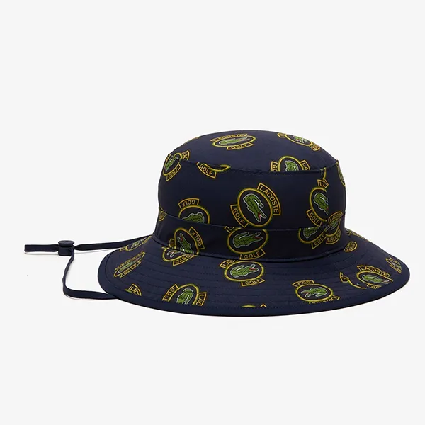 Mũ Nam Lacoste Anti-UV Printed Golf Hat RK7576 IR0 Màu Xanh Navy Size S