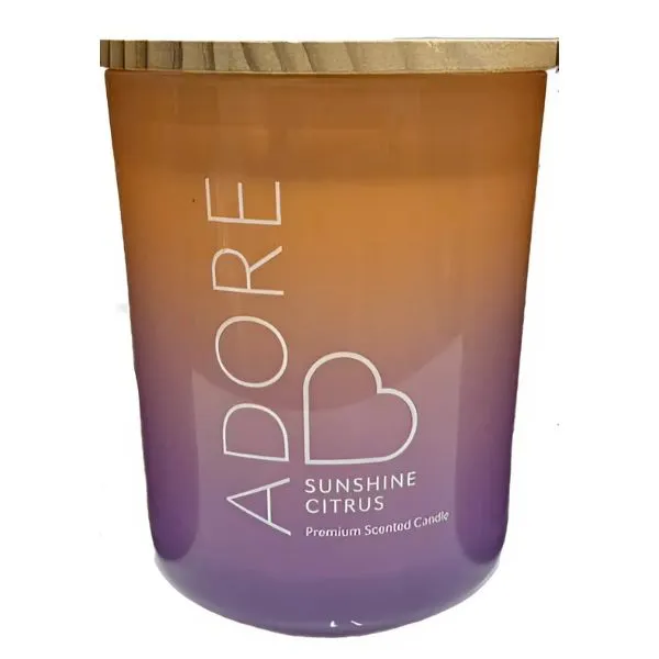 Nến Thơm Blush Bloom Adore Sunshine Citrus Premium Scented Candle 454g - Nến thơm - Vua Hàng Hiệu