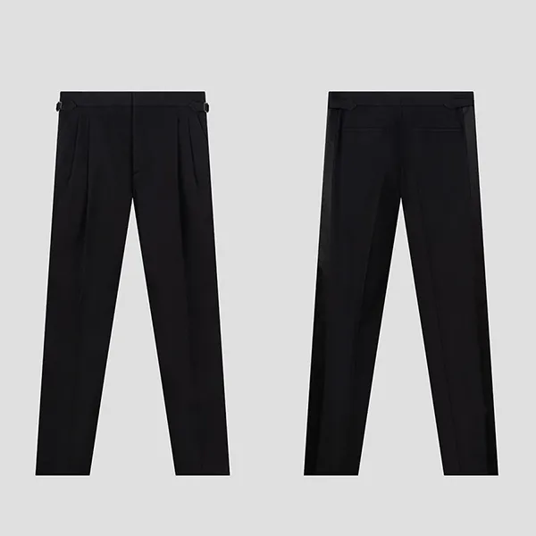 Quần Âu Burberry In Black Trousers 8070533 Màu Đen Size 44