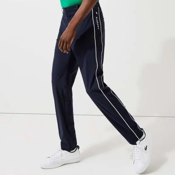 Quần Dài Chơi Golf Nam Lacoste Light Stretch Golf Pants in Blue HH0856 525 Màu Xanh Navy Size 38