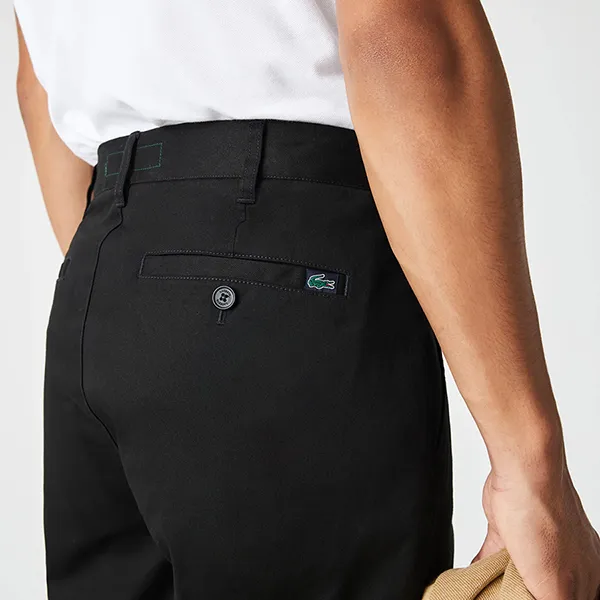 Quần Dài Nam Lacoste Cotton Gabardine HH8946 031 Màu Đen Size 38 - Thời trang - Vua Hàng Hiệu