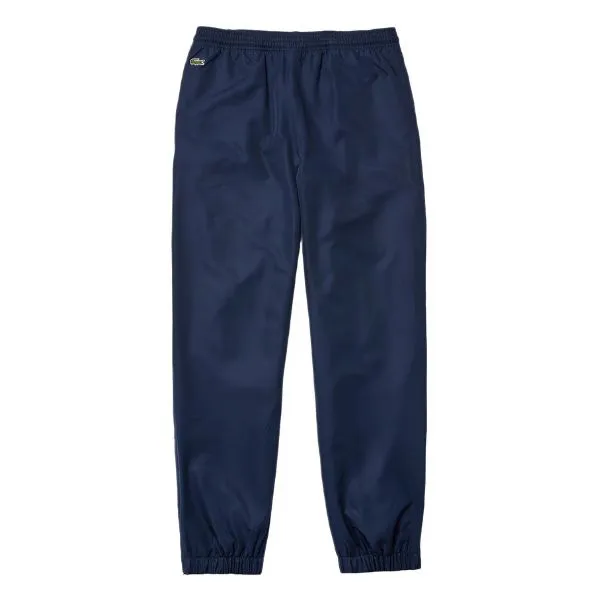 Quần Dài Nam Lacoste Men's Sport Tennis Trackpants İn Diamond Weave Taffeta XH120T - 166 Màu Xanh Navy Size 2