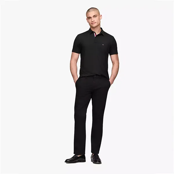 Quần Dài Nam Tommy Hilfiger Slim Fit Thflex Chino In Black 78JA569 001 Màu Đen Size 29