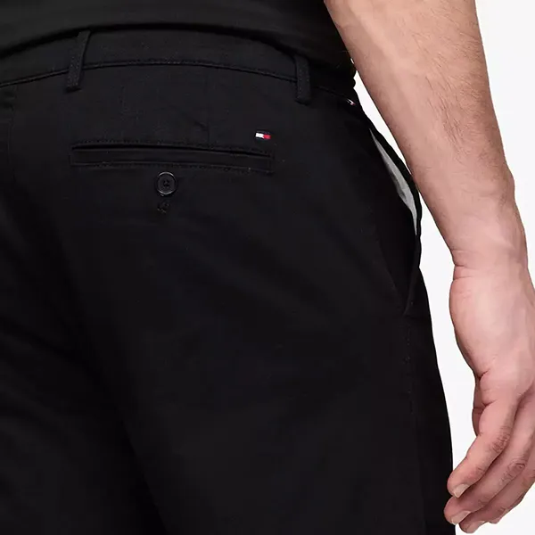 Quần Dài Nam Tommy Hilfiger Slim Fit Thflex Chino In Black 78JA569 001 Màu Đen Size 29