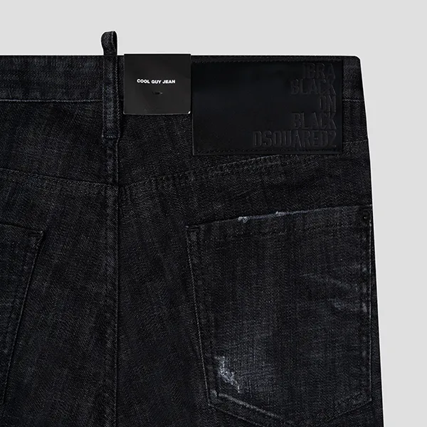 Quần Jean Nam Dsquared2 Black Denim Ibra Cool Guy Fit S78LB0063 S30357 Màu Đen Size 44