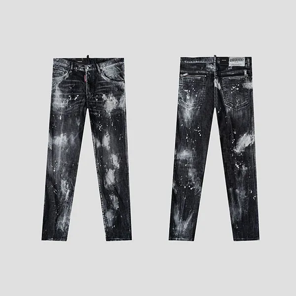 Quần Jean Dsquared2 Black Τide Skater Fit S71LB1283 S30357 900 Màu Đen Size 50