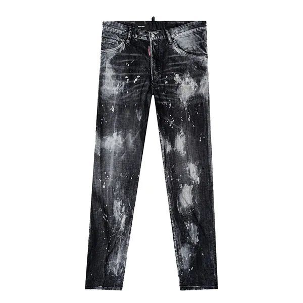 Quần Jean Dsquared2 Black Τide Skater Fit S71LB1283 S30357 900 Màu Đen Size 50