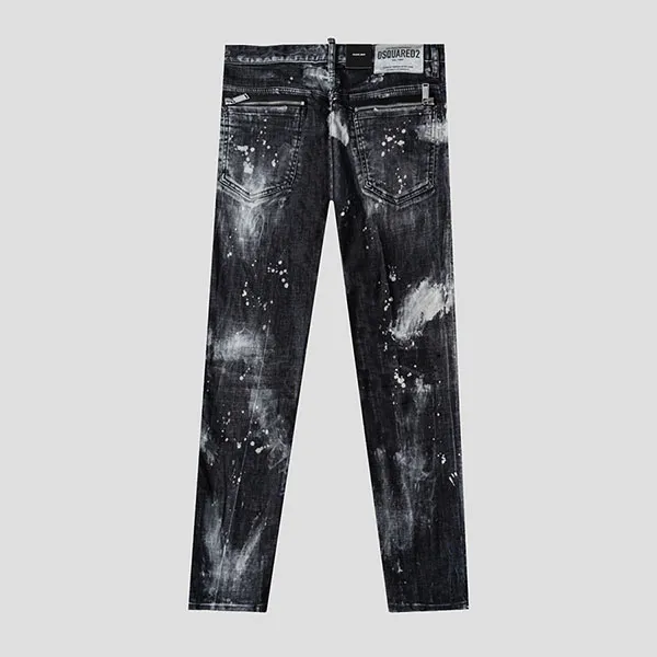 Quần Jean Dsquared2 Black Τide Skater Fit S71LB1283 S30357 900 Màu Đen Size 50