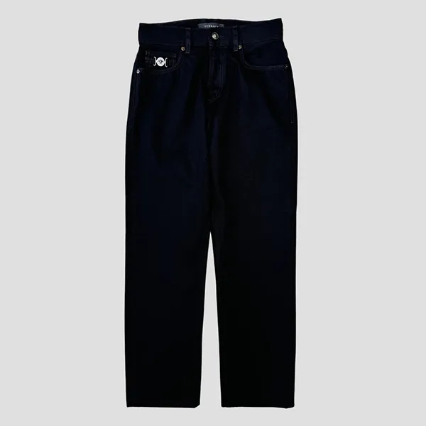 Quần Jean Nam Versace Medusa In Black Denim 1013242 1A09446 Màu Xanh Đen Size 32 - Thời trang - Vua Hàng Hiệu