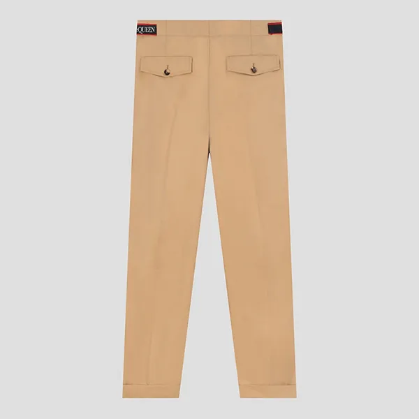 Quần Kaki Nam Alexander Mcqueen Beige With Logo Tape 637715 QSS44 9730 Màu Be Size 46 - Thời trang - Vua Hàng Hiệu