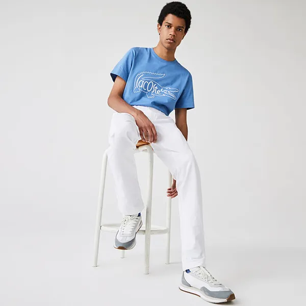 Quần Kaki Nam Lacoste Men's Slim Fit Stretch Gabardine Chino Pants HH9553-00 Màu Trắng Size 33 - Thời trang - Vua Hàng Hiệu