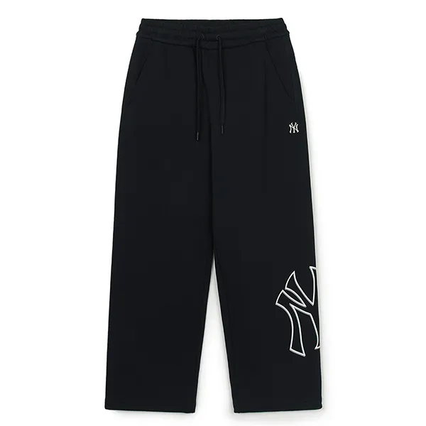Quần Nỉ MLB Basic Mega Logo New York Yankees Pants 3APTB0344-50BKS Màu Đen