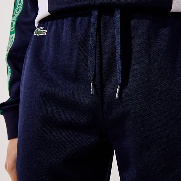 Quần Nỉ Nam Lacoste Men's Sport Branded Bands Sweatpants XH0873 FX3 Màu Xanh Navy Size 3