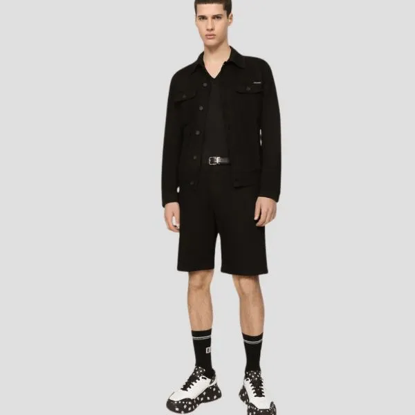 Quần Short Nam Dolce & Gabbana D&G In Black Denim GWNXAD G8CN9 S9001 Màu Đen Size 44