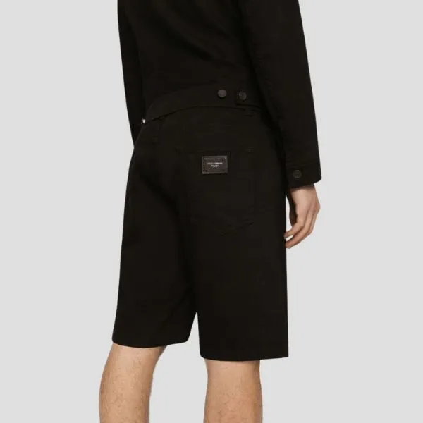 Quần Short Nam Dolce & Gabbana D&G In Black Denim GWNXAD G8CN9 S9001 Màu Đen Size 44