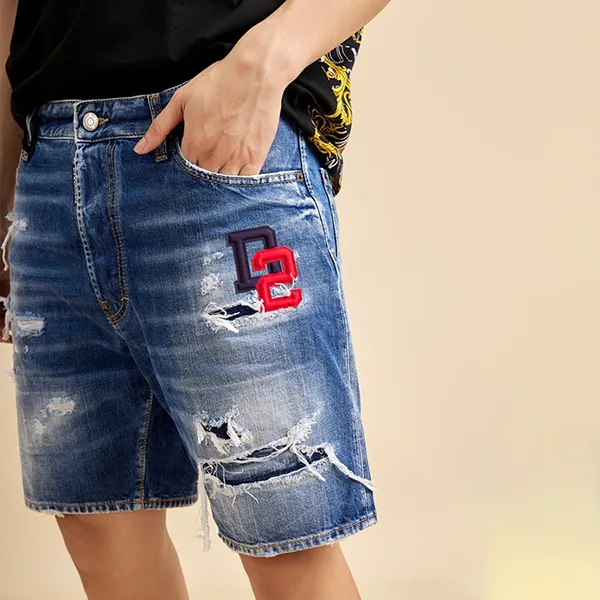 Quần Short Nam Dsquared2 Blue With D2 Logo Embroidered S74MU0819 S30309 Màu Xanh Denim Size 50 - Thời trang - Vua Hàng Hiệu