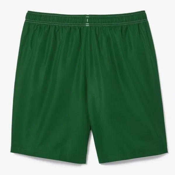 Quần Short Nam Lacoste Sportsuit Logo Stripe Tennis Shorts GH7443 737 Màu Xanh Phối Trắng Size 4