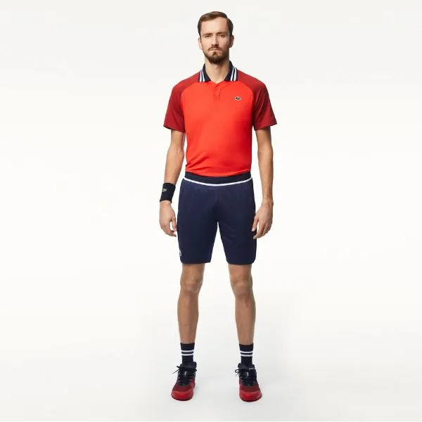 Quần Short Nam Lacoste Tennis x Daniil Medvedev Shorts GH7403 166 Màu Xanh Navy Size 5