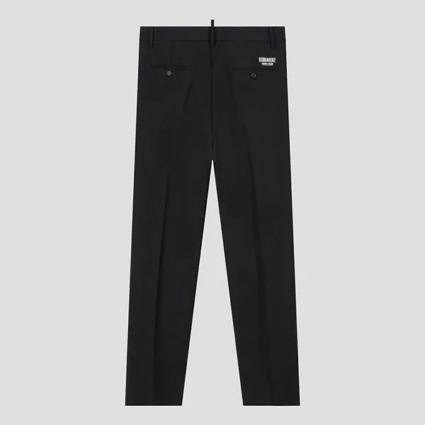 Quần Tây Nam Dsquared2 Black With Logo Printed S74KB0706 S40320 Màu Đen Size 46 - Thời trang - Vua Hàng Hiệu