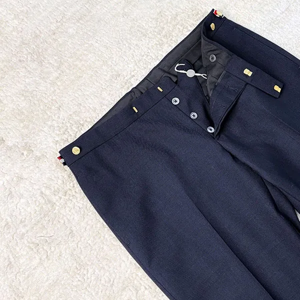 Quần Tây Nam Thom Browne MTC159H 00473 415 Màu Xanh Navy Size 1