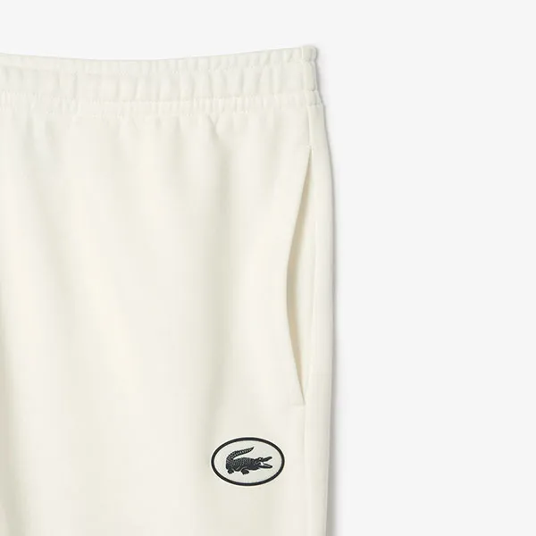 Quần Thể Thao Nam Lacoste Mens Flocked Fleece Track Pants XH7514 70V Màu Trắng Size S
