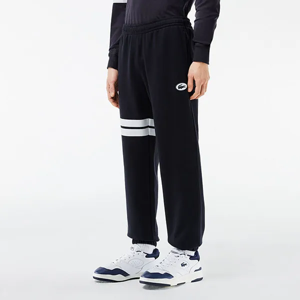 Quần Thể Thao Nam Lacoste Mens Flocked Fleece Track Pants XH7514 HDE Màu Xanh Navy Size S