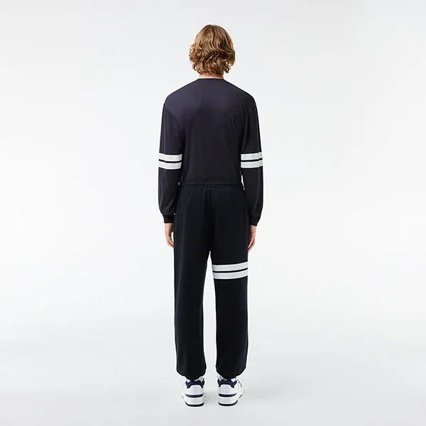 Quần Thể Thao Nam Lacoste Mens Flocked Fleece Track Pants XH7514 HDE Màu Xanh Navy Size S
