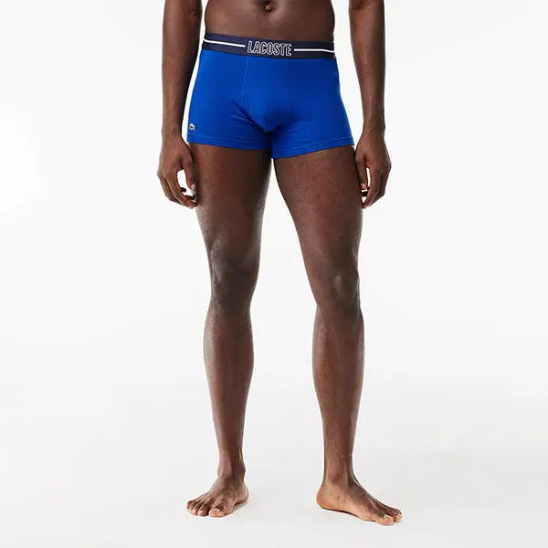 Set 3 Quần Lót Nam Lacoste Trunks Boxers 3-Pack 5H0858 IZQ Phối Màu Size S