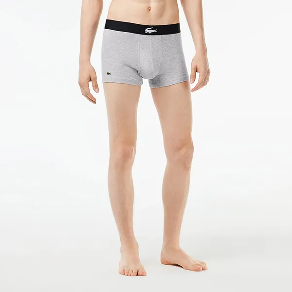 Set 3 Quần Lót Nam Lacoste Trunks Boxers 3-Pack 5H1803 RIU Phối Màu Size S - Thời trang - Vua Hàng Hiệu